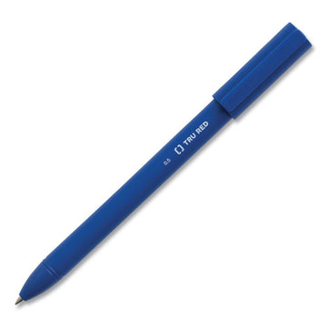 TRU RED™ Quick Dry Gel Pen, Stick, Fine 0.5 Mm, Blue Ink, Blue Barrel, Dozen freeshipping - TVN Wholesale